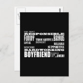 Boybevriende beste en grootste vriend: kwaliteit briefkaart (Voorkant / Achterkant)