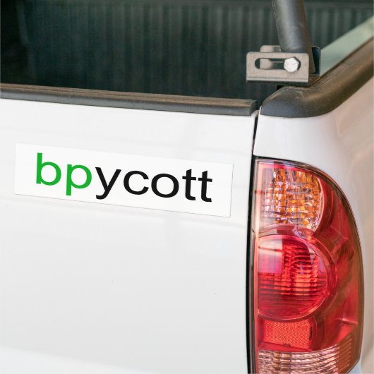 Boycot BP-Bumpersticker Bumpersticker (Op Truck)