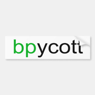 Boycot BP-Bumpersticker Bumpersticker