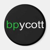 Boycot BP Dark Magnet (Voorkant)