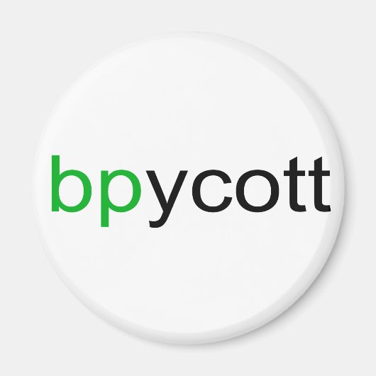 Boycot BP Magnet (Voorkant)