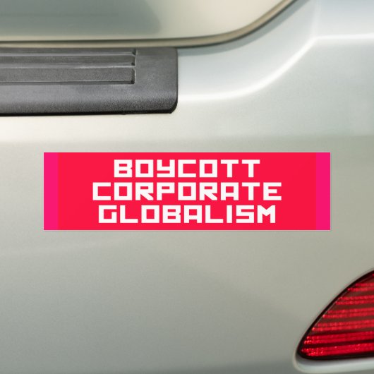 boycot bumpersticker (Op auto)