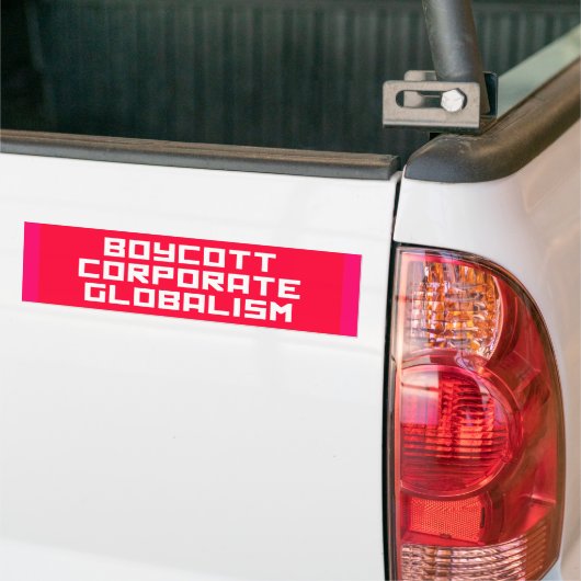 boycot bumpersticker (Op Truck)