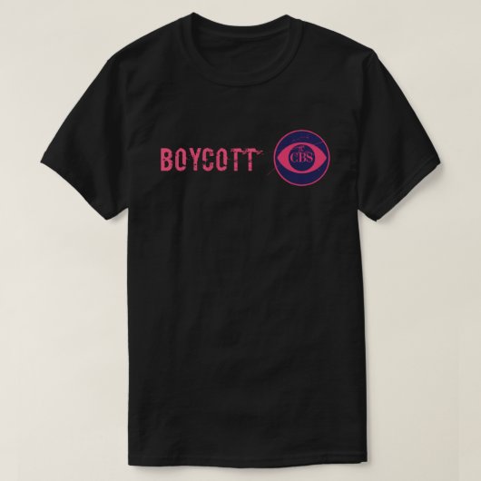 Boycot CBS T-shirt (Design voorkant)