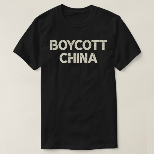 Boycot China T-shirt (Design voorkant)