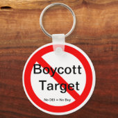 Boycot doel Sleutelhanger (Voorkant)