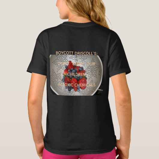 Boycot Driscoll's T-Shirt Meisjes Versie (Achterkant)