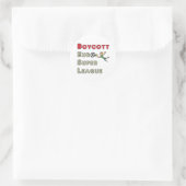 Boycot Europese Super League Ronde Sticker (Tas)
