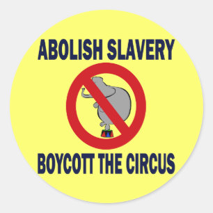 BOYCOT HET CIRCUS RONDE STICKER