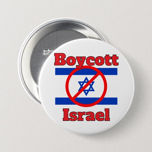 Boycot Israël-knop Ronde Button 7,6 Cm (Voorkant /achterkant)