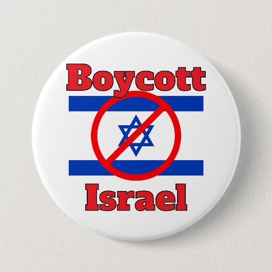 Boycot Israël-knop Ronde Button 7,6 Cm (Voorkant)