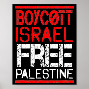 Boycot Israël Palestina Gaza Oorlogsbewustzijn Poster