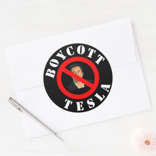 Boycot Tesla Sticker (Envelop)