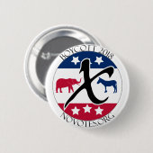 Boycott 2018 Button (Voorkant /achterkant)