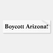 Boycott Arizona! Bumpersticker (Voorkant)