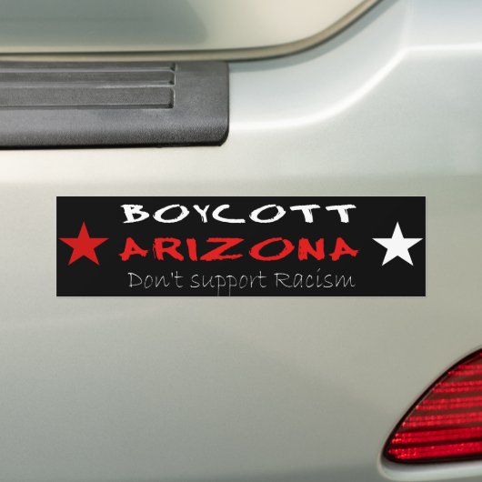 Boycott Arizona Bumpersticker (Op auto)