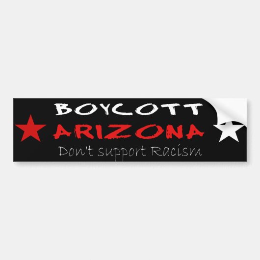 Boycott Arizona Bumpersticker (Voorkant)