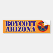 Boycott Arizona Bumpersticker (Voorkant)