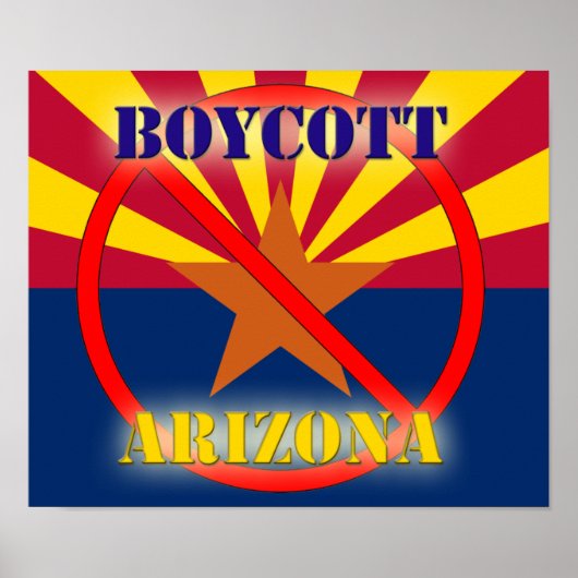 Boycott Arizona Poster (Voorkant)