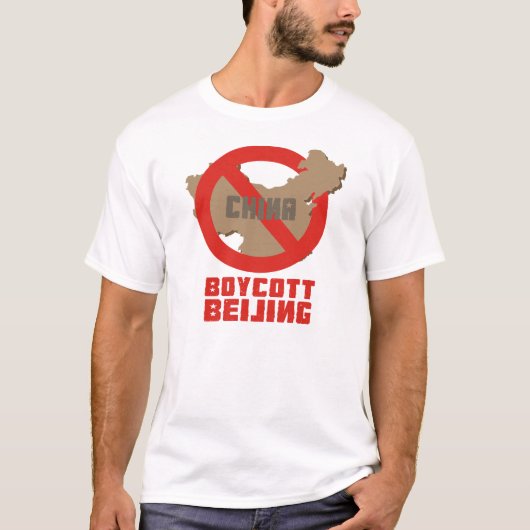 Boycott Beijing T-shirt (Voorkant)