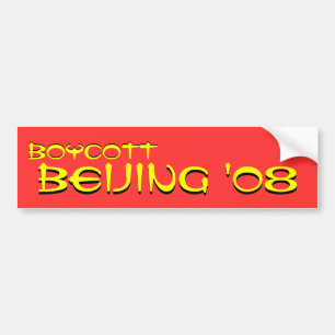 Boycott, Boycott, Beijing '08, Beijing '08 Bumpersticker