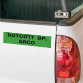 BOYCOTT BP, ARCO BUMPERSTICKER (Op Truck)