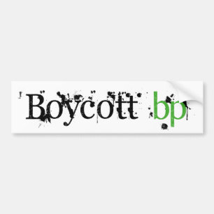 Boycott BP Bumpersticker