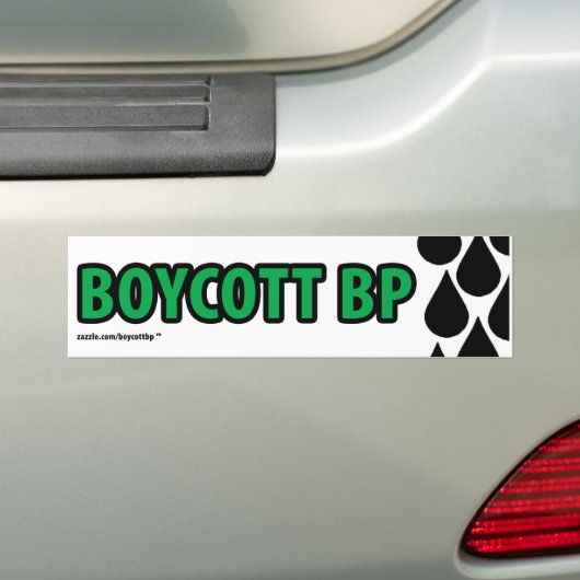 Boycott BP Bumpersticker (Op auto)