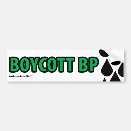 Boycott BP Bumpersticker (Voorkant)