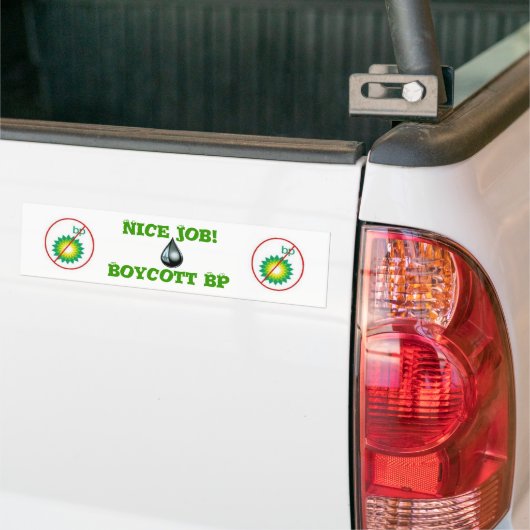 Boycott BP Bumpersticker (Op Truck)