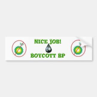 Boycott BP Bumpersticker