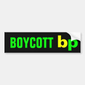 BOYCOTT bp Bumpersticker (Voorkant)
