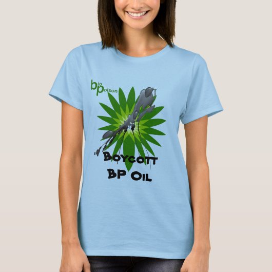 Boycott BP t shirt biogif (Voorkant)