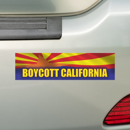 Boycott California - Support Arizona Bumpersticker (Op auto)