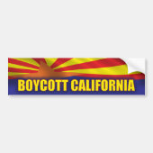 Boycott California - Support Arizona Bumpersticker (Voorkant)