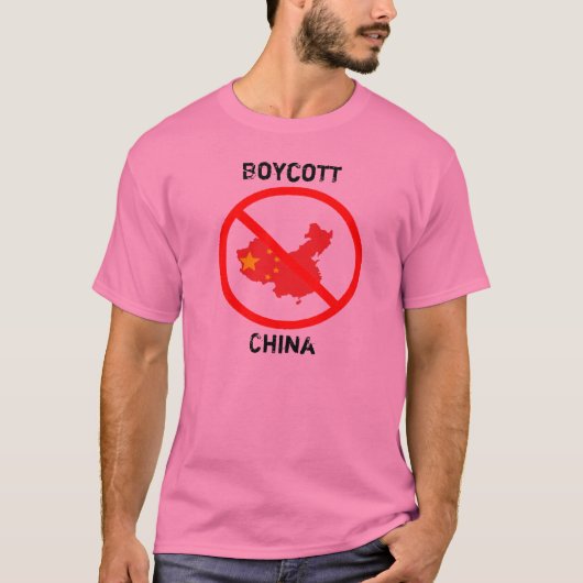 Boycott China T-shirt (Voorkant)
