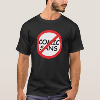 Boycott Comic Sans T-shirt