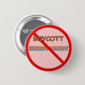 Boycott Hobby Lobby Ronde Button 5,7 Cm (Voorkant /achterkant)