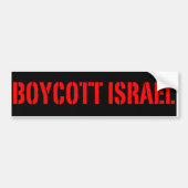 Boycott Israel - Bumpersticker (Voorkant)