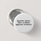 Boycott Israel Button (Voorkant /achterkant)