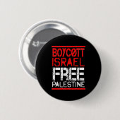 Boycott Israel Palestine Gaza War Awareness Ronde Button 5,7 Cm (Voorkant /achterkant)