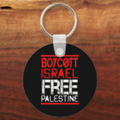 Boycott Israel Palestine Gaza War Awareness  Sleutelhanger (Voorkant)