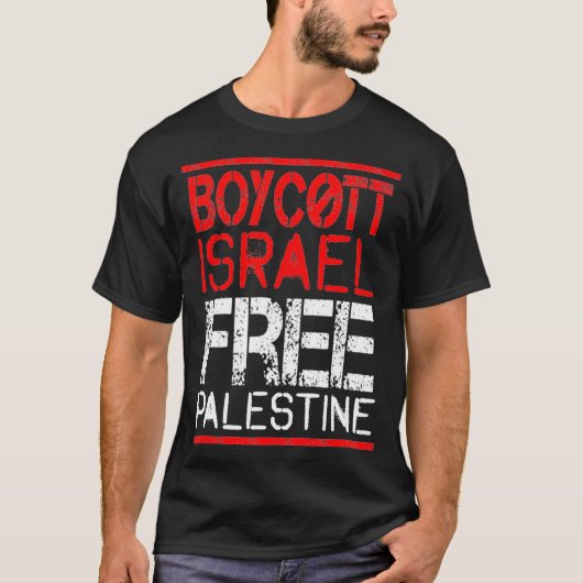 Boycott Israel Palestine Gaza War Awareness  T-shirt (Voorkant)