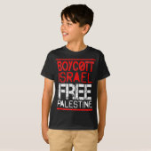Boycott Israel Palestine Gaza War Awareness  T-shirt (Voorkant volledig)