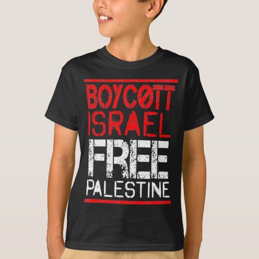 Boycott Israel Palestine Gaza War Awareness  T-shirt (Voorkant)