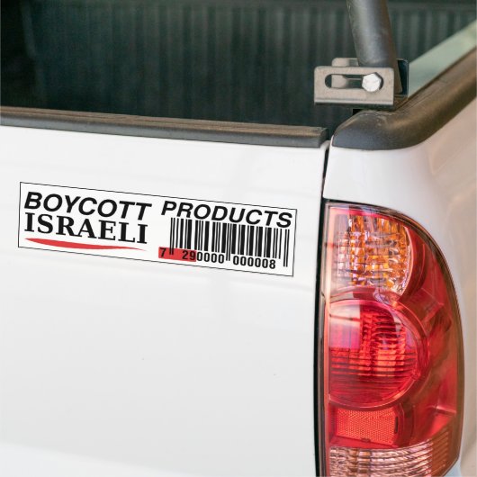 Boycott Israel Products bumpersticker (Op Truck)