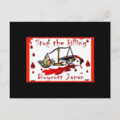 Boycott Japan! Briefkaart (Voorkant)