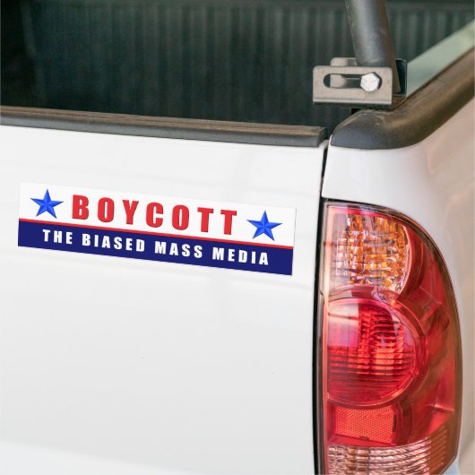 Boycott Media Bumpersticker (Op Truck)