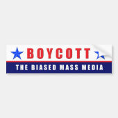 Boycott Media Bumpersticker (Voorkant)