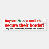 Boycott Mexico Bumpersticker (Voorkant)